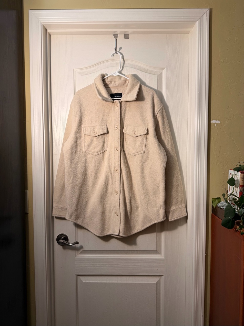 HILARY RADLEY Women's Long Cream Coat